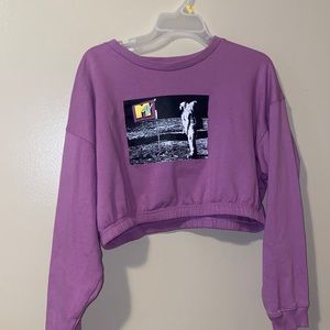 Cropped Mtv Sweatshirt